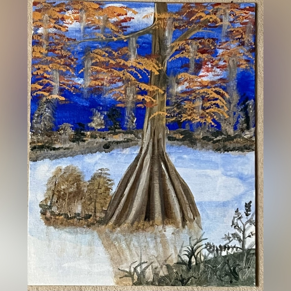 Swamp Canvas Art size 11”x14”